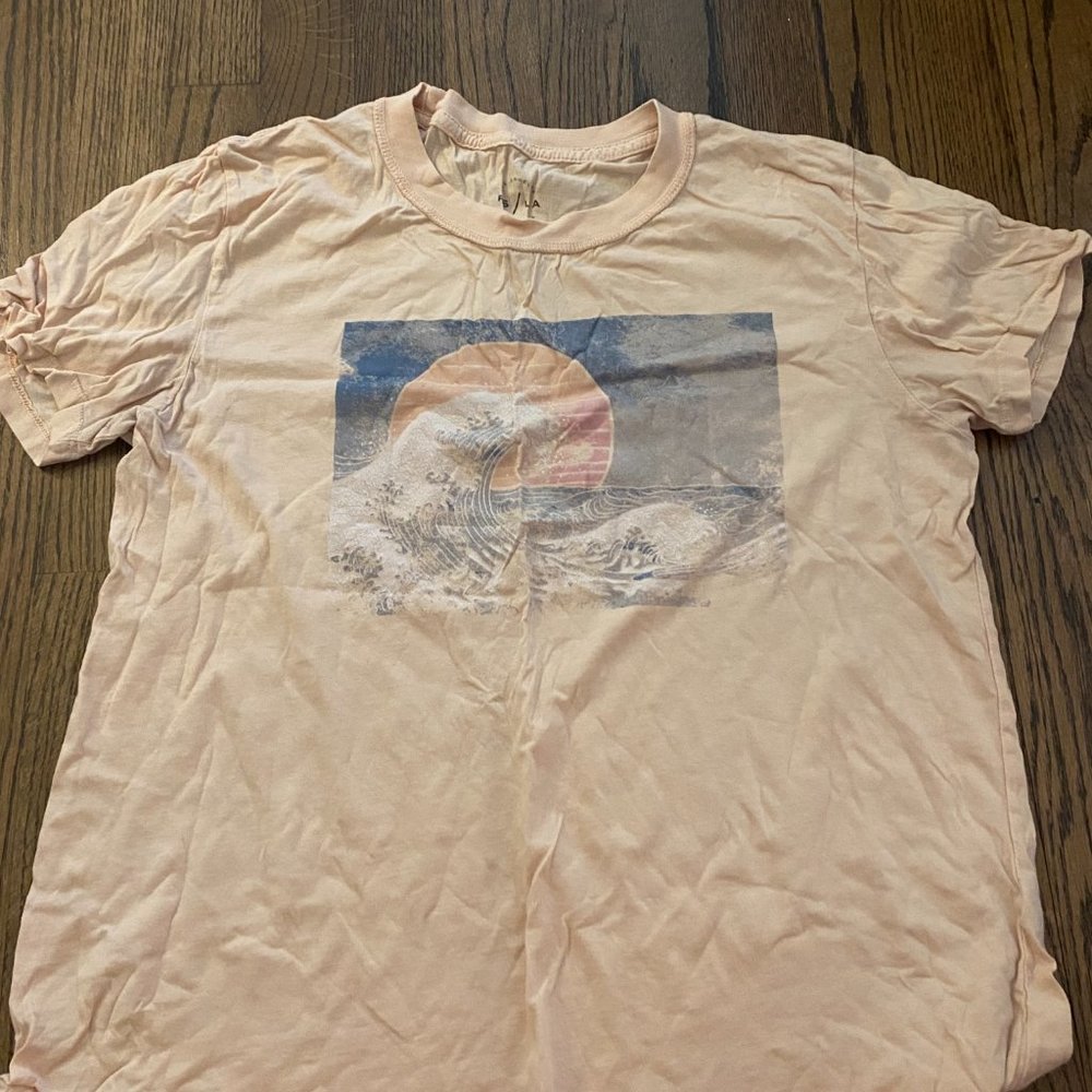 light orange pink wave shirt pac sun LA